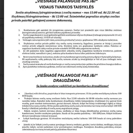 Viesnage Palangoje Pas J&i 別荘